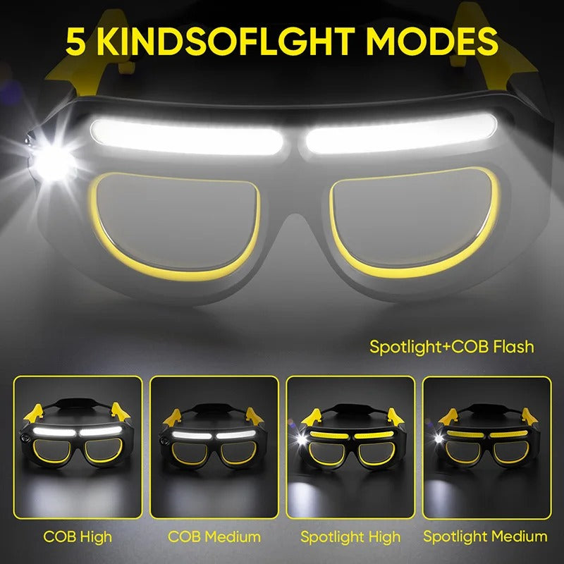 Rechargeable LED Safety Glasses