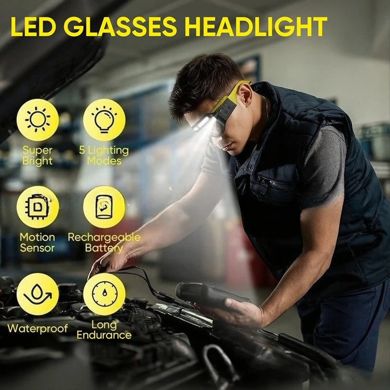 Rechargeable LED Safety Glasses
